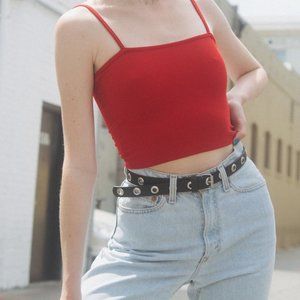 Brandy Melville Red Faye Tank Top